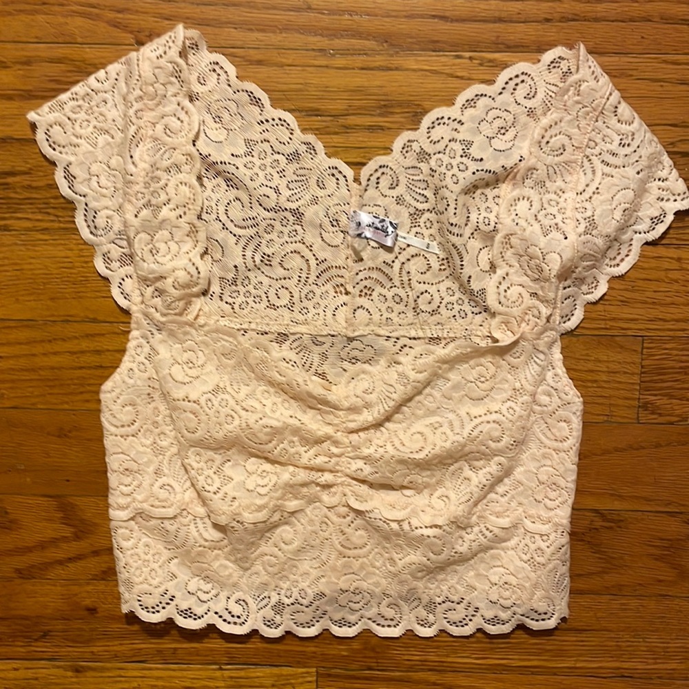 NWT Intimately Free People Lace Crop Top